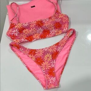 TRIANGL Bikinis Pink Floral Bikini Set